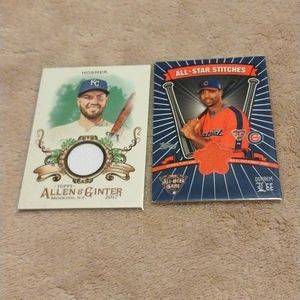 2005/2017 Game Used Jersey Cards Topps Allen Ginter MLB Baseball